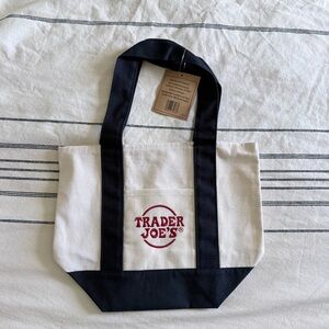 NWT Trader Joe’s Mini Tote blue